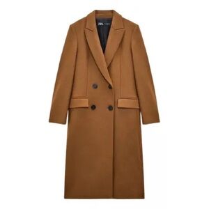 ZARA LONG WOOL BLEND COAT